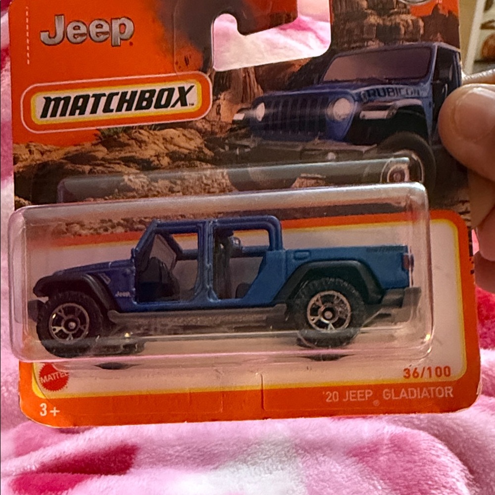 Matchbox Jeep Gladiator Toy Car - Blue and Black